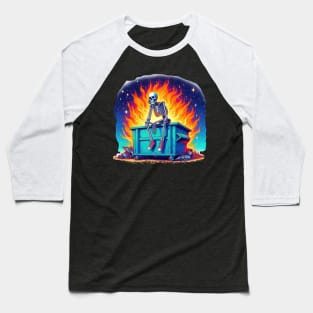 Dumpster Fire Baseball T-Shirt